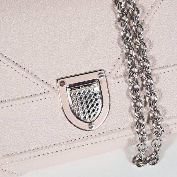 Christian Dior Diorama Wallet on Chain in Blush Grained Calfskin - Picture 14 of 14